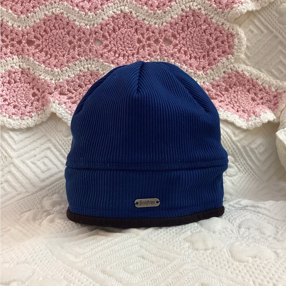 Blue Frostbite Beanie